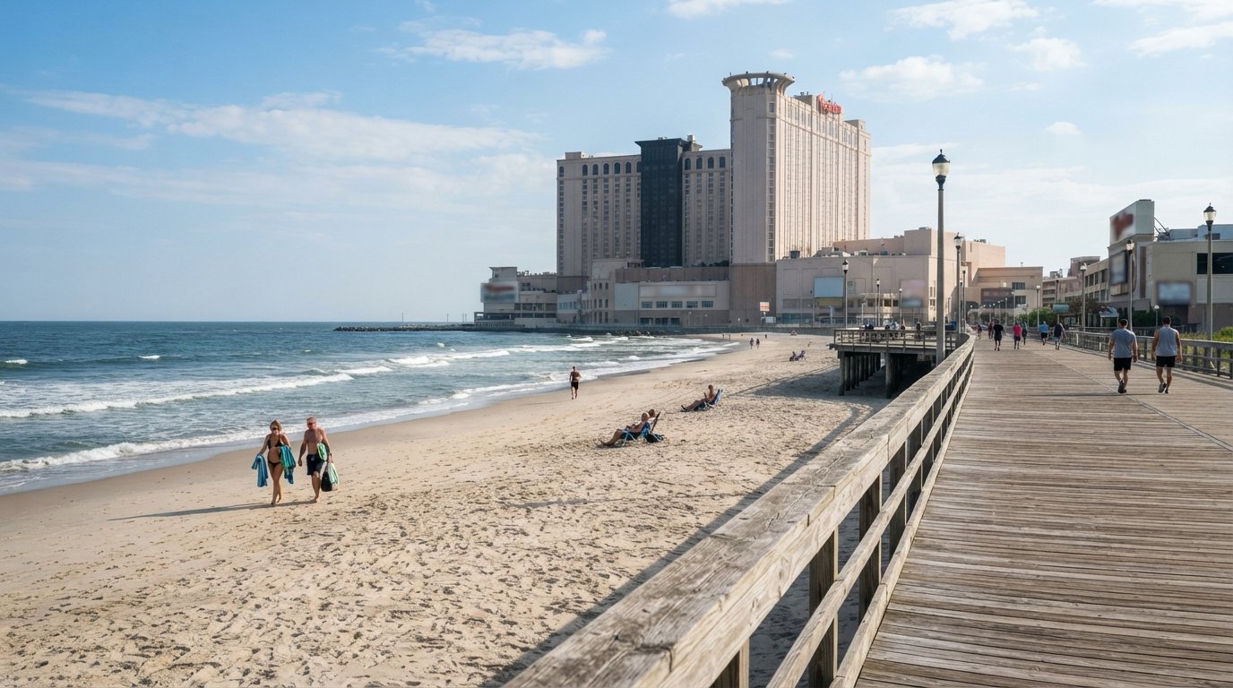 Chelsea, Atlantic City: Quiet Beach, Old-School Tables, and a Lived-In South End