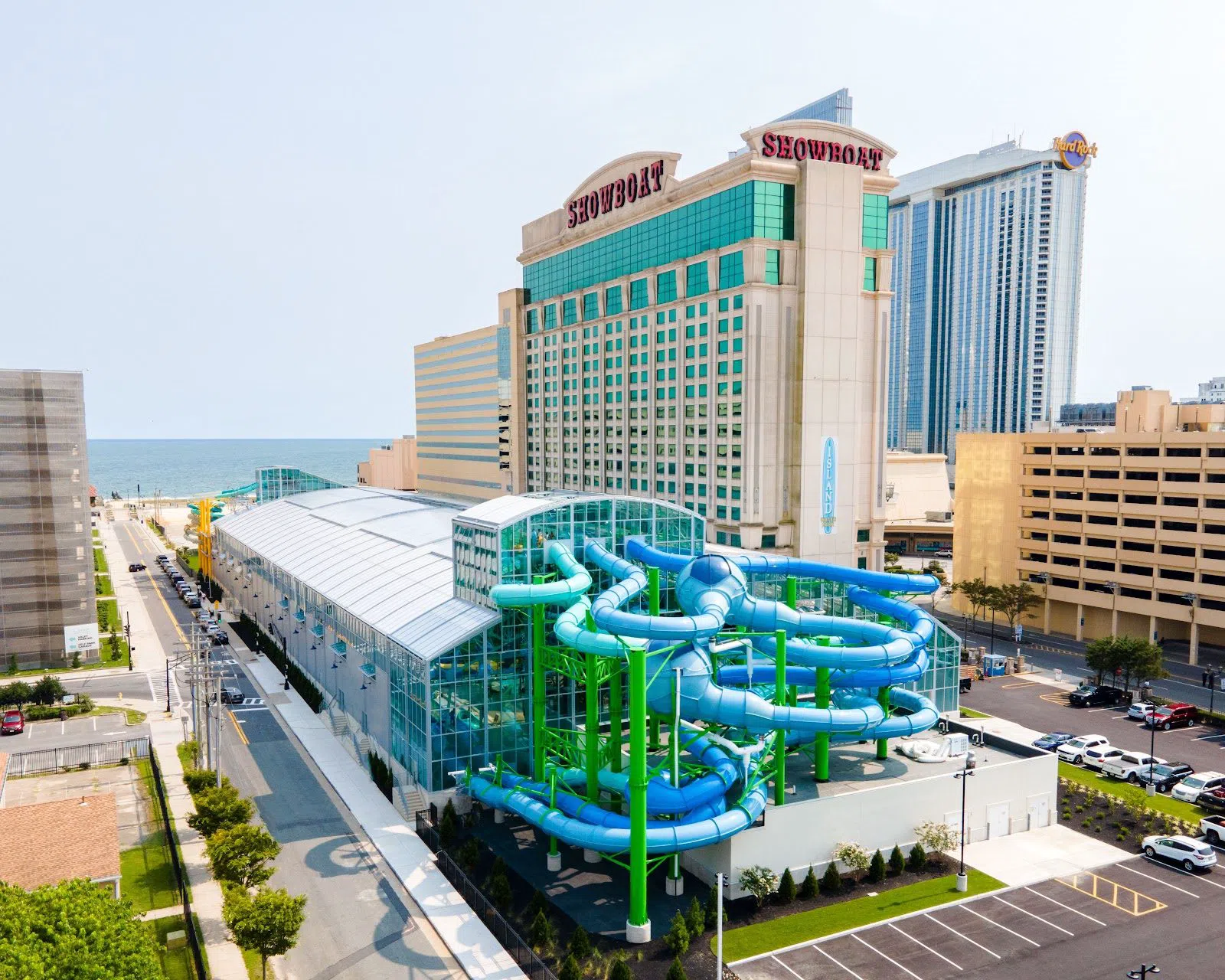 Island Waterpark in October on the Atlantic City Boardwalk